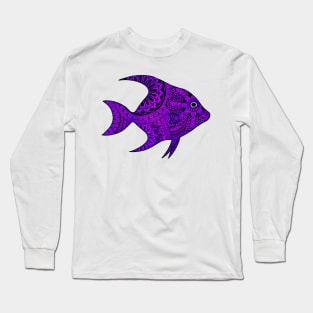 Fish (Purple) Long Sleeve T-Shirt